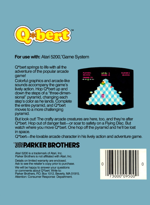 Q-bert — box-2D-back (US)