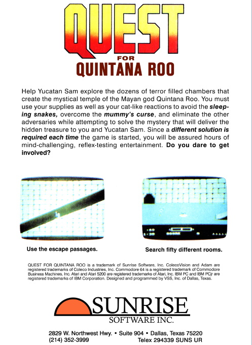 Quest for Quintana Roo — box-2D-back (US)