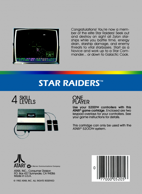 Star Raiders — box-2D-back (US)
