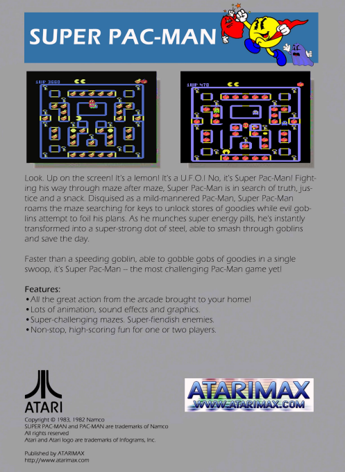 Super Pac-Man — box-2D-back (US)