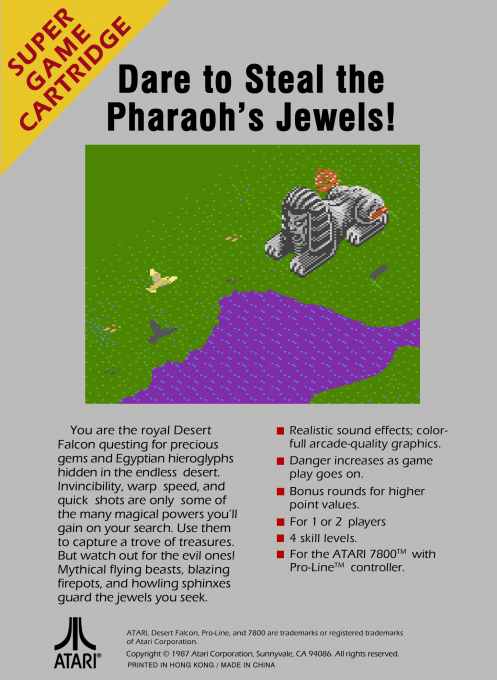 Desert Falcon — box-2D-back (WOR)