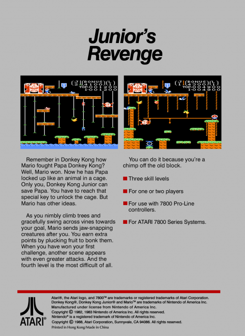 Donkey Kong Junior — box-2D-back (WOR)