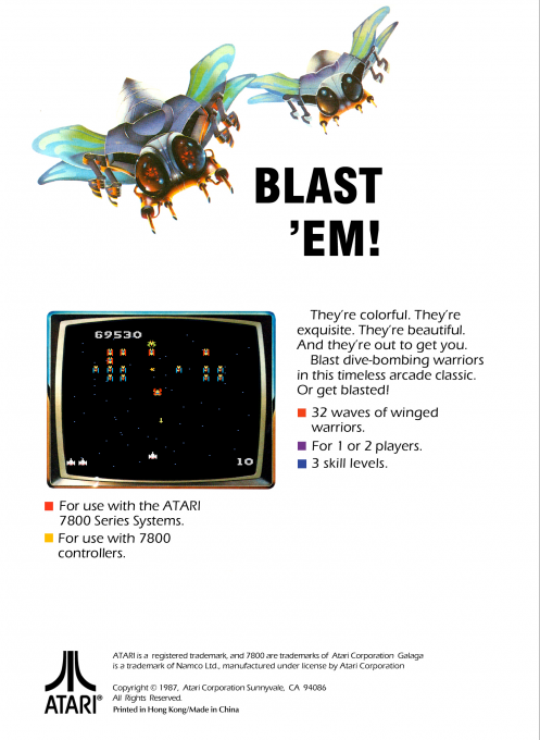 Galaga — box-2D-back (WOR)