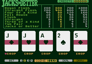 Jacks Or Better Poker — ss (WOR)