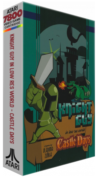 Knight Guy In Low Res World : Castle Days — box-3D (WOR)