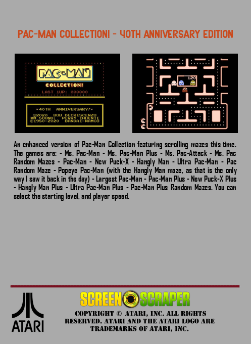 Pac-Man Collection! : 40th Anniversary Edition — box-2D-back (SS)