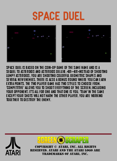 Space Duel — box-2D-back (WOR)