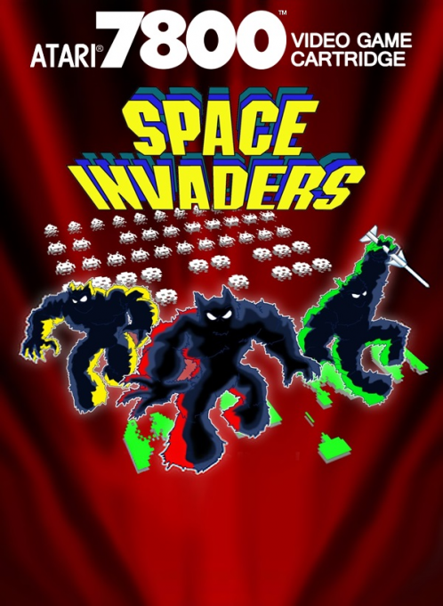 Space Invaders 7800 box art