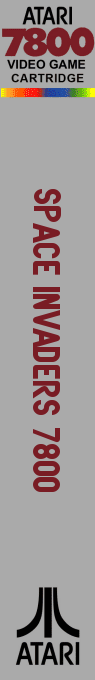 Space Invaders 7800 — box-2D-side (US)