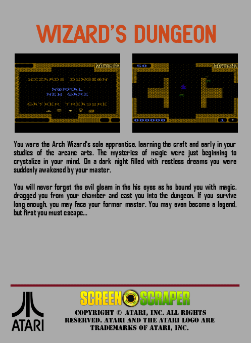 Wizard's Dungeon — box-2D-back (SS)