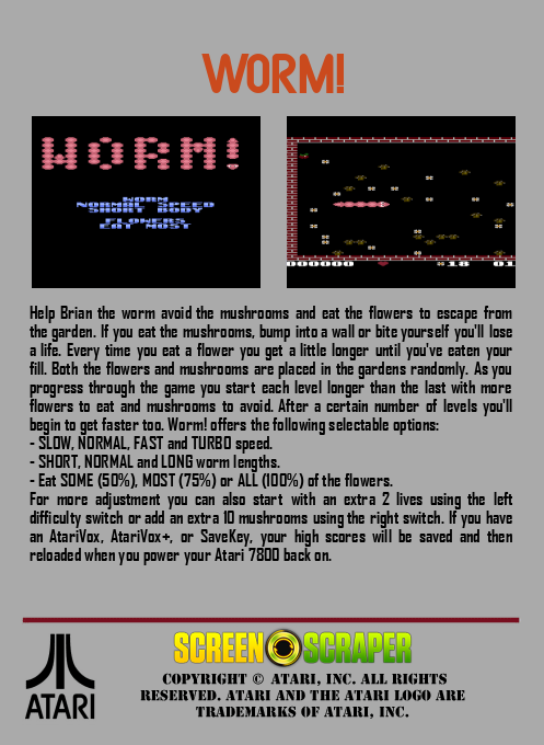 Worm! — box-2D-back (SS)