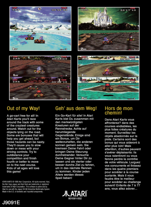 Atari Karts — box-2D-back (WOR)