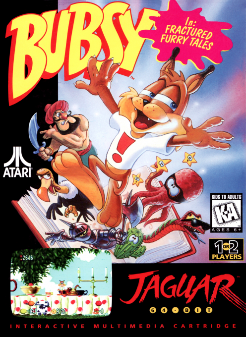 Bubsy in Fractured Furry Tales box art