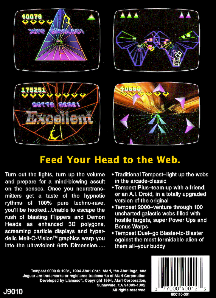 Tempest 2000 — box-2D-back (WOR)