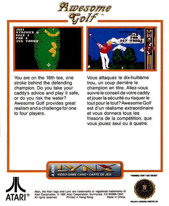 Awesome Golf — box-2D-back (WOR)