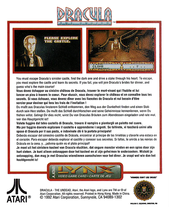 Dracula The Undead — box-2D-back (WOR)