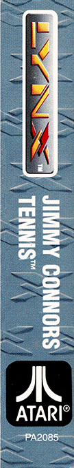 Jimmy Connors' Tennis — box-2D-side (WOR)