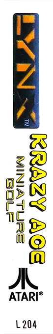 Krazy Ace Miniature Golf — box-2D-side (WOR)