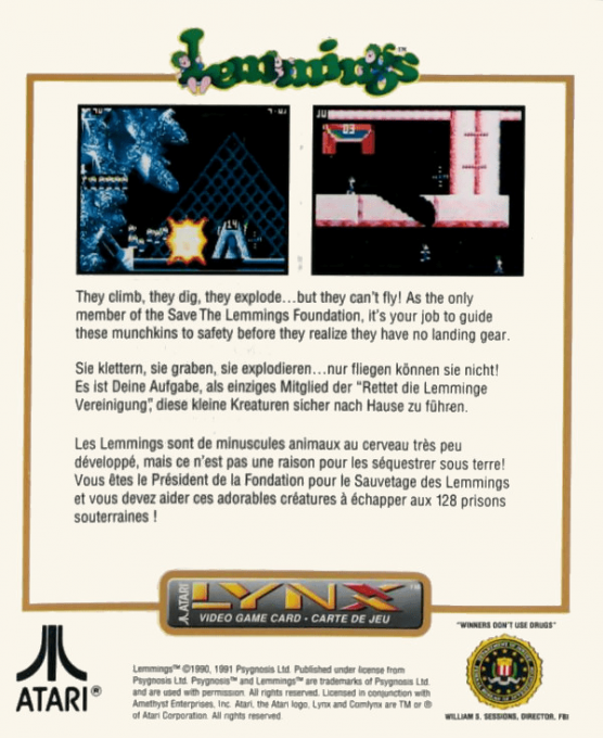 Lemmings — box-2D-back (WOR)