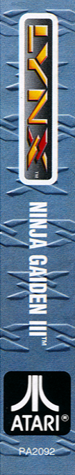 Ninja Gaiden 3 - The Ancient Ship Of Doom — box-2D-side (WOR)