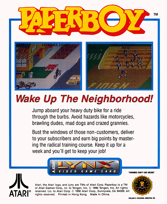 Paperboy — box-2D-back (WOR)