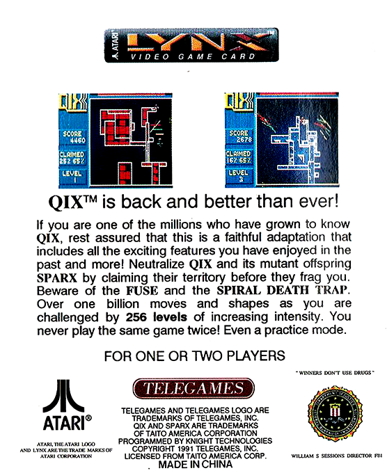 Qix — box-2D-back (WOR)