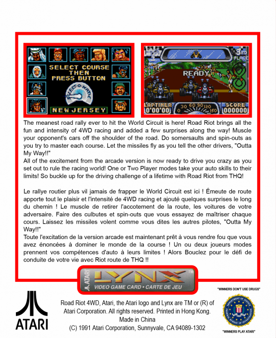 Road Riot 4wd — box-2D-back (WOR)