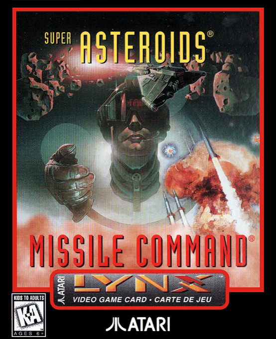 Super Asteroids And Missile Command box art