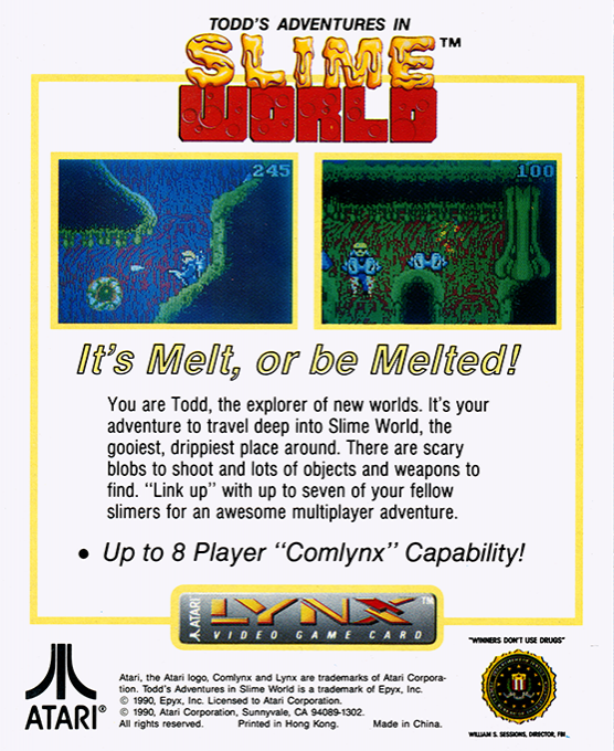 Todd's Adventures In Slime World — box-2D-back (WOR)