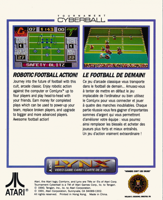Tournament Cyberball 2072 — box-2D-back (WOR)