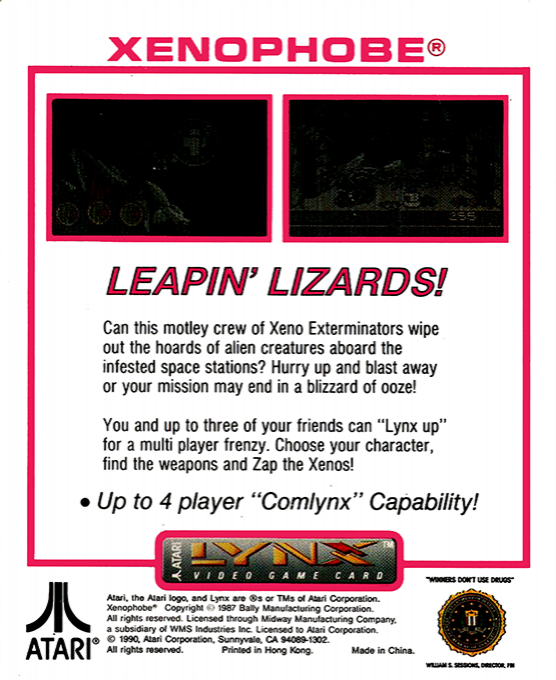 Xenophobe — box-2D-back (WOR)