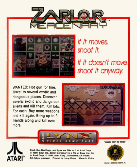Zarlor Mercenary — box-2D-back (WOR)