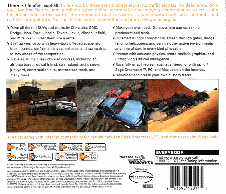 4x4 Evolution — box-2D-back (US)