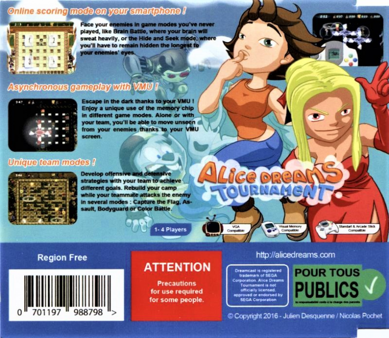 Alice Dreams Tournament — box-2D-back (EU)