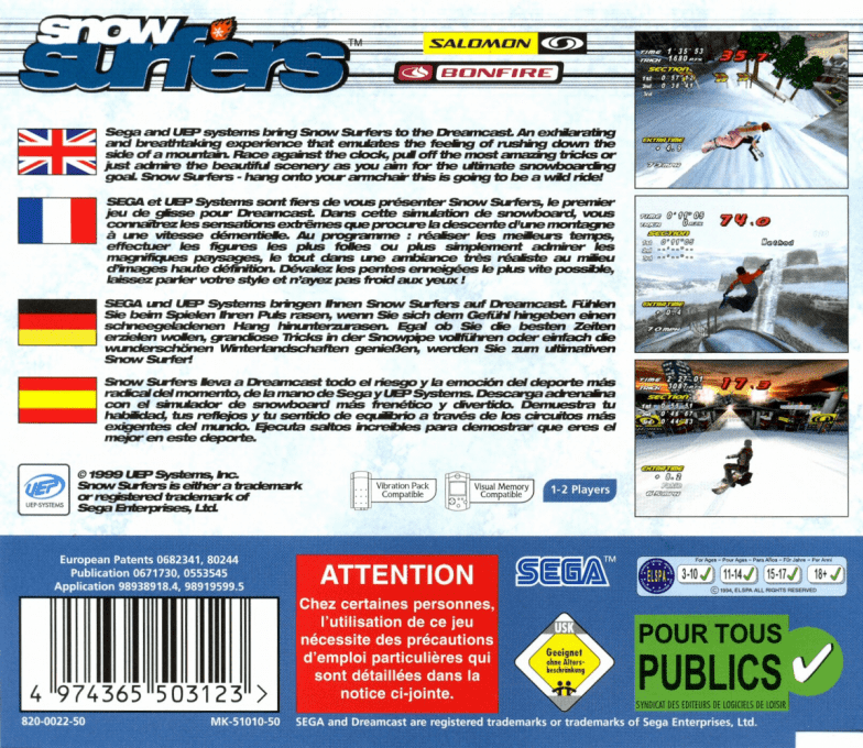 Snow Surfers — box-2D-back (EU)