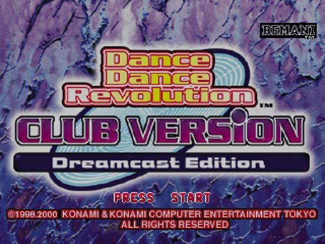Dance Dance Revolution Club Version Dreamcast Edition — sstitle (JP)