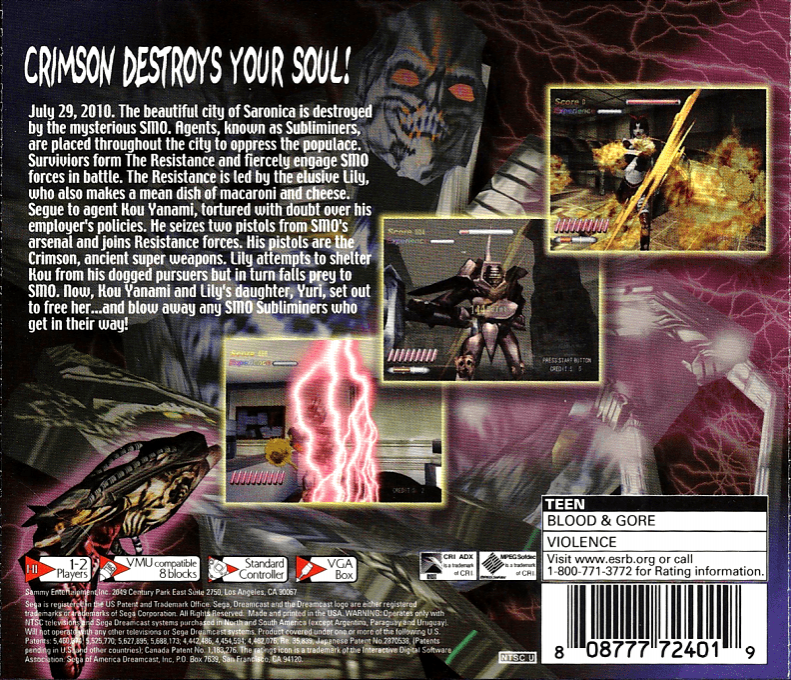 Death Crimson OX — box-2D-back (US)