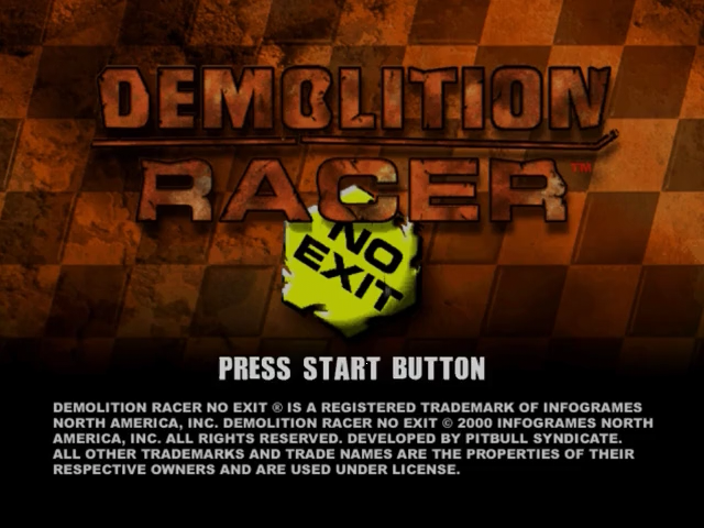Demolition Racer - No Exit — sstitle (US)