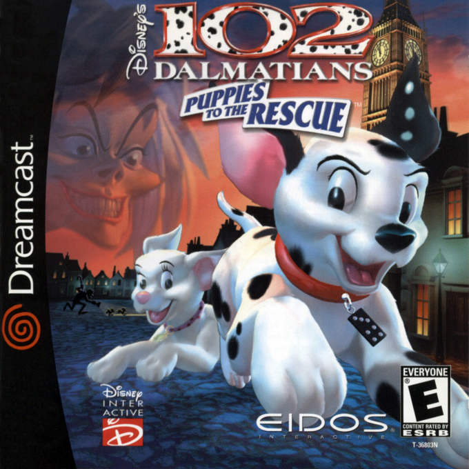 102 Dalmatians - Puppies To The Rescue box art