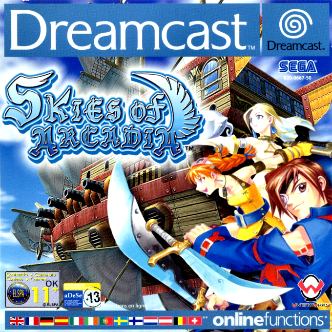 Skies of Arcadia — box-2D (EU)