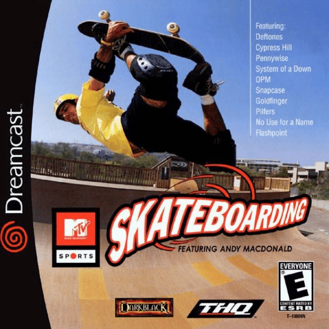 MTV Sports - Skateboarding Featuring Andy Macdonald box art