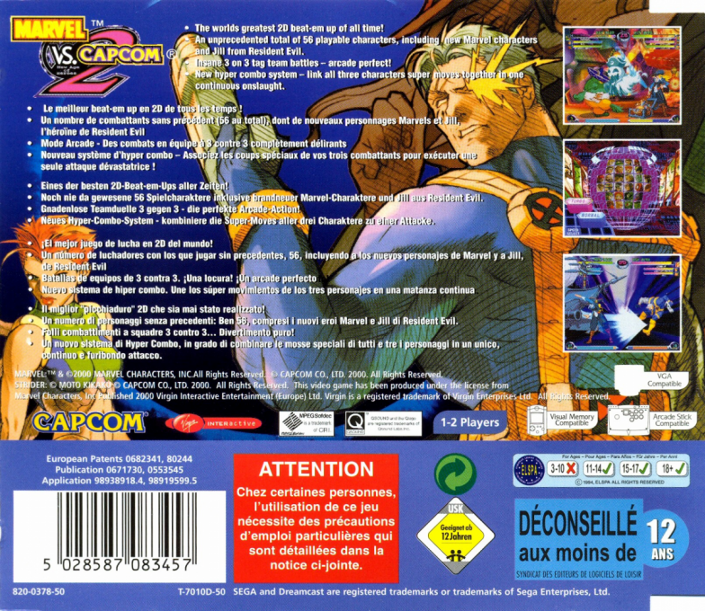 Marvel vs. Capcom 2 - New Age of Heroes — box-2D-back (EU)