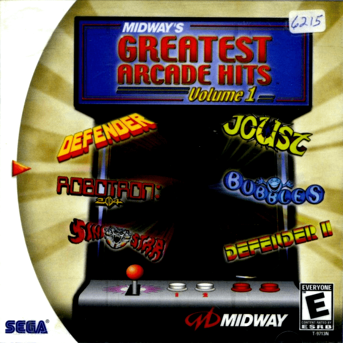 Midway's Greatest Arcade Hits Volume 1 box art