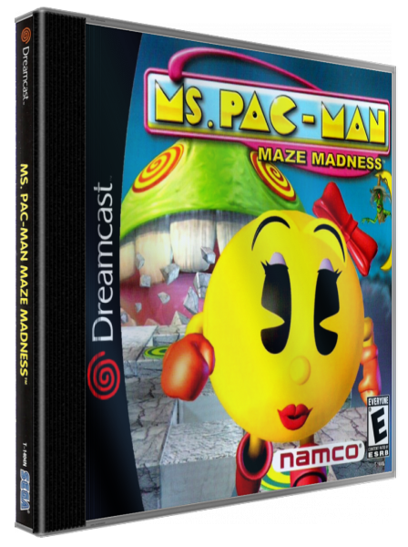 Ms. Pac-Man Maze Madness — box-3D (US)