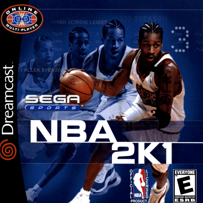 NBA 2K1 box art