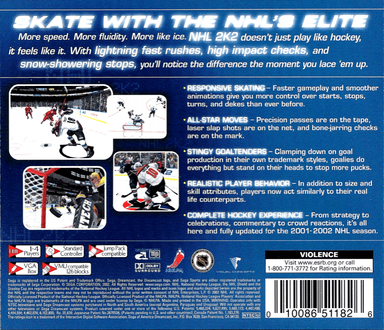 NHL 2K2 — box-2D-back (US)