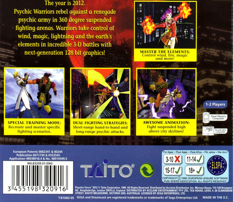 Psychic Force 2012 — box-2D-back (EU)