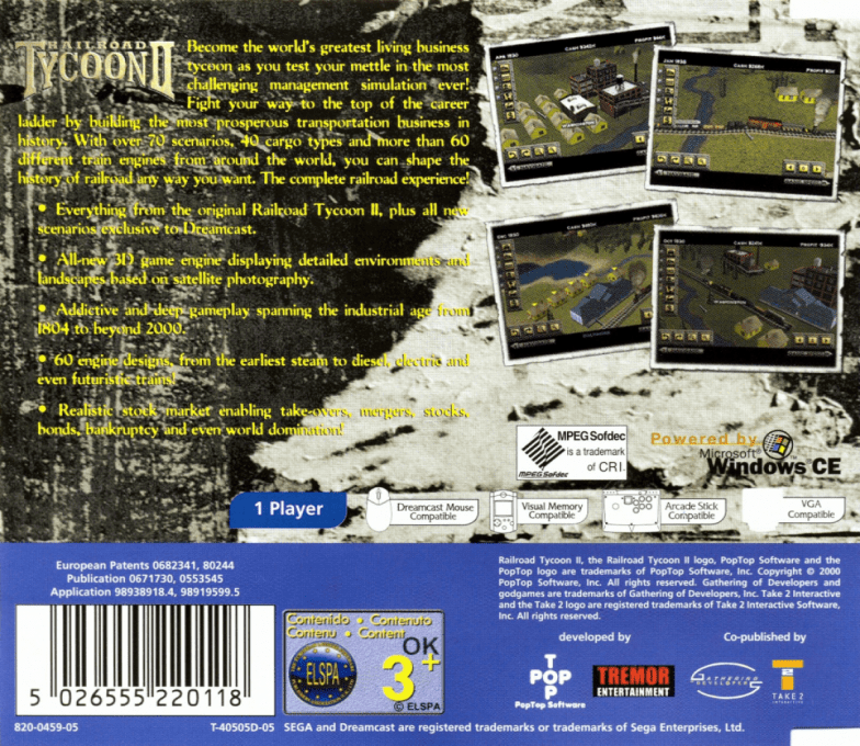 Railroad Tycoon 2 — box-2D-back (EU)