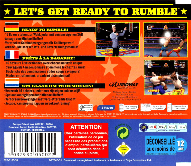 Ready 2 Rumble Boxing — box-2D-back (EU)