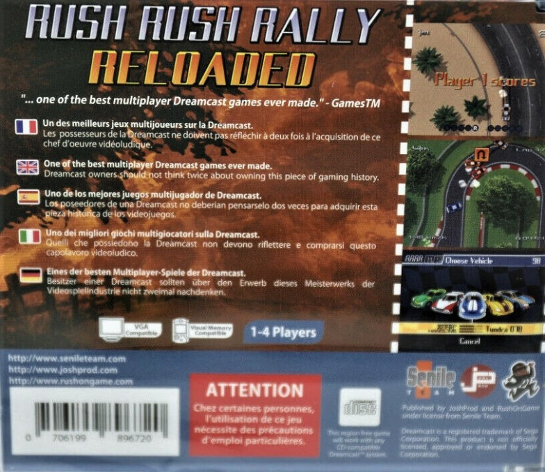 Rush Rush Rally Reloaded — box-2D-back (EU)